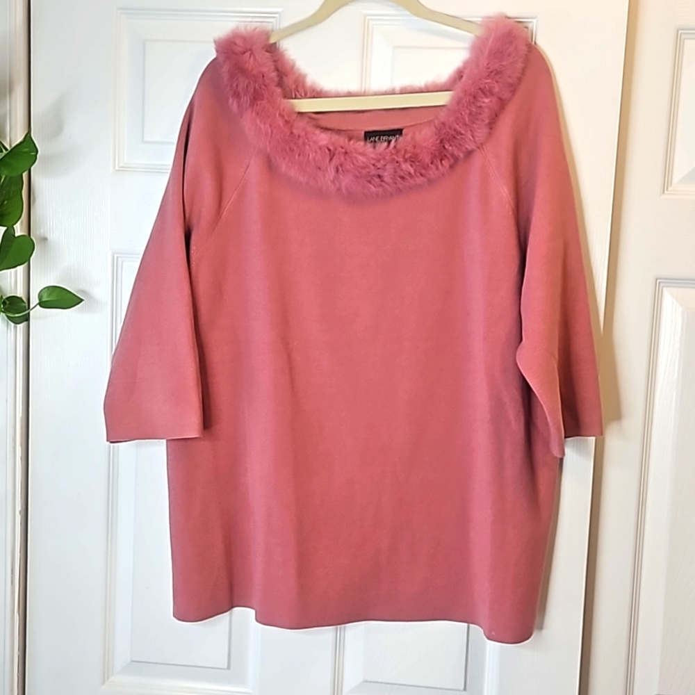 Lane Bryant Faux Fur Collar Sweater